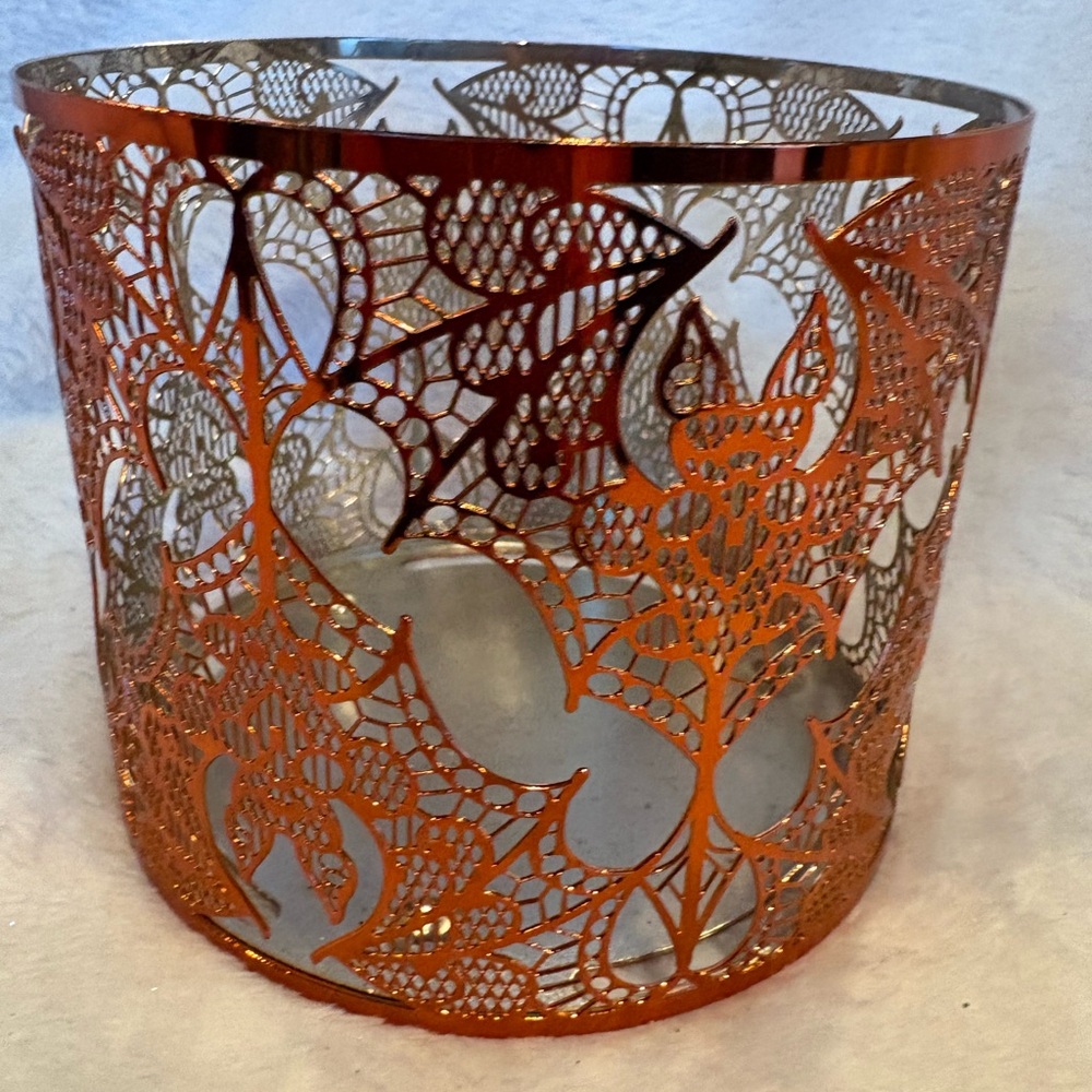 Bath & Body Works Orange Lace bat Candle Holder